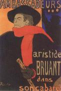 Aristide Bruant in his Cabaret toulouse-lautrec